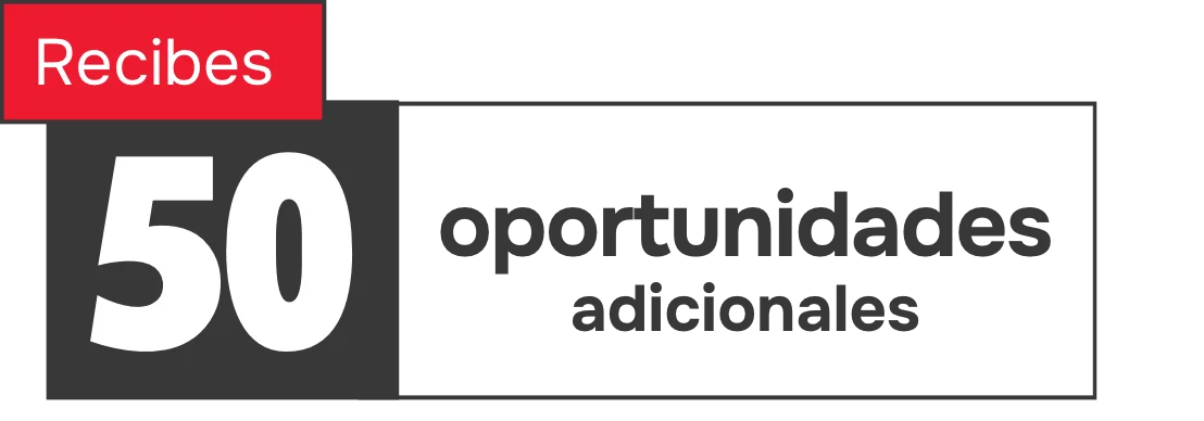 50 oportunidades adicionales