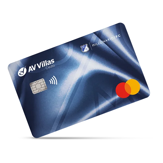Tarjeta de crédito con beneficios Millonarios FC de AV Villas