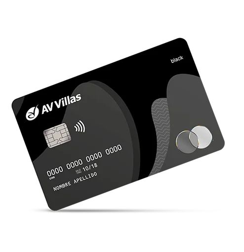 Tarjeta de crédito mastercard black Banco AV Villas