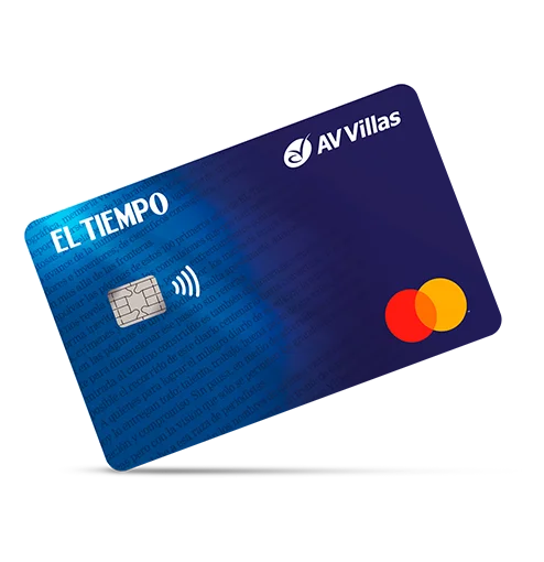 Tarjeta de crédito mastercard El Tiempo Banco AV Villas