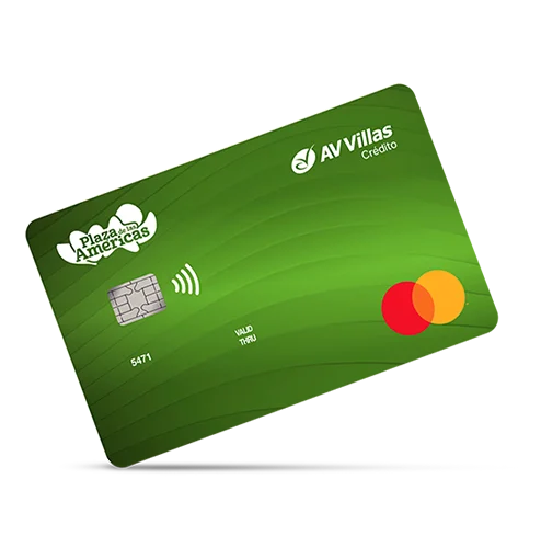 Tarjeta de crédito mastercard Plaza de las Américas Banco AV Villas